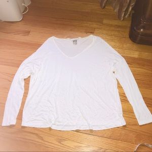 Haute Hippie white long sleeve shirt Sz L